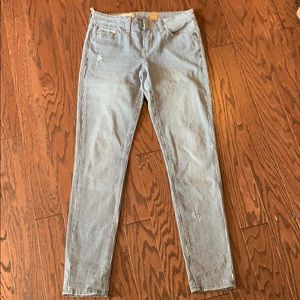 Pilcro Low-Rise Stripe, Slim Boyfriend Jeans